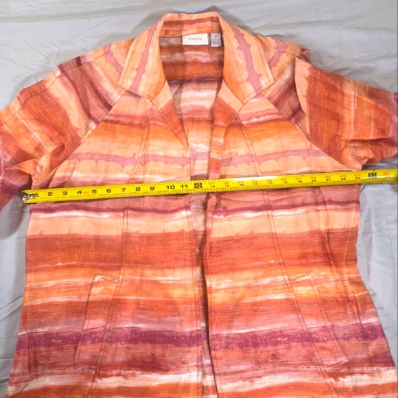 Chico's Multicolor Striped Jacket - Picture 4 of 6
